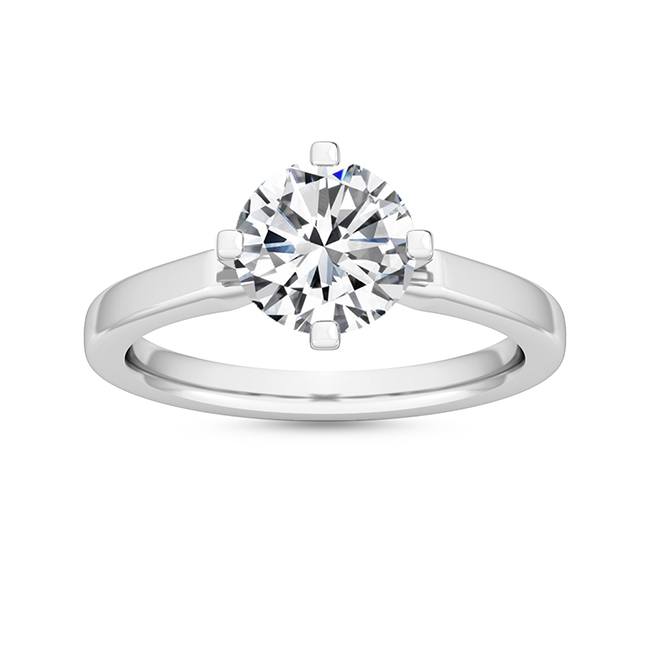 Förlovningsring i 14 karat roséguld med 1,00 ct labogrodden diamant – Romantic Beauty SJR55047