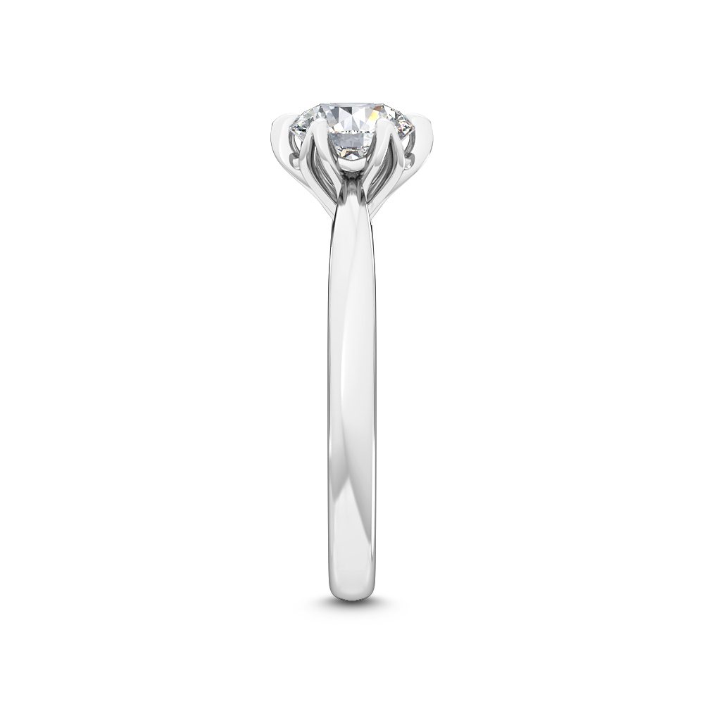 Förlovningsring i 14 karat vitt guld med 1,00 ct labgrown diamant – Snygg perfektion SJR55443RD