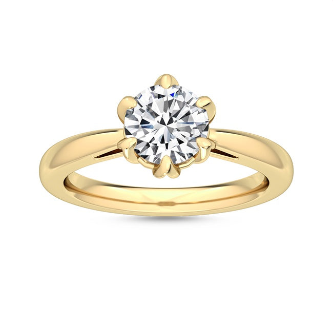 Förlovningsring i 14 karat vitt guld med 1,00 ct labgrown diamant – Snygg perfektion SJR55443RD