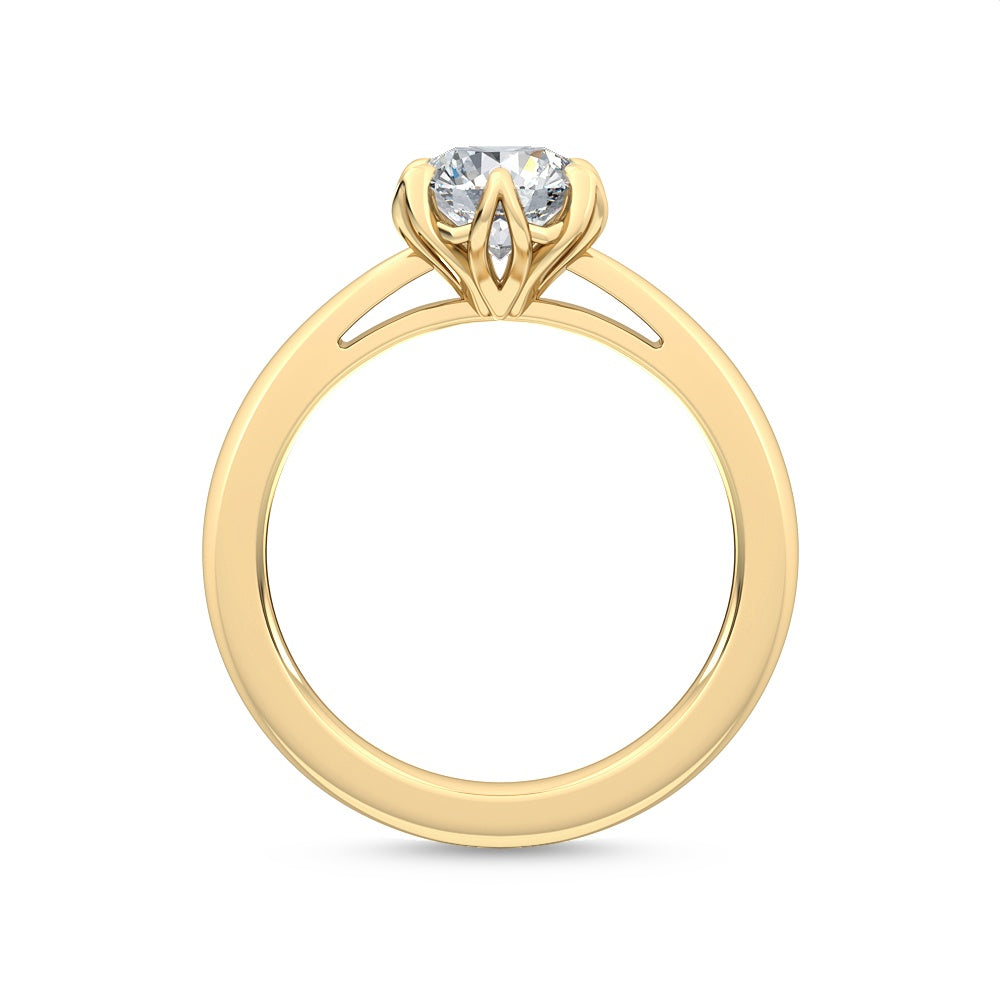 Förlovningsring i 14 karat vitt guld med 1,00 ct labgrown diamant – Snygg perfektion SJR55443RD