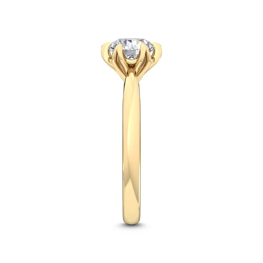 Förlovningsring i 14 karat vitt guld med 1,00 ct labgrown diamant – Snygg perfektion SJR55443RD
