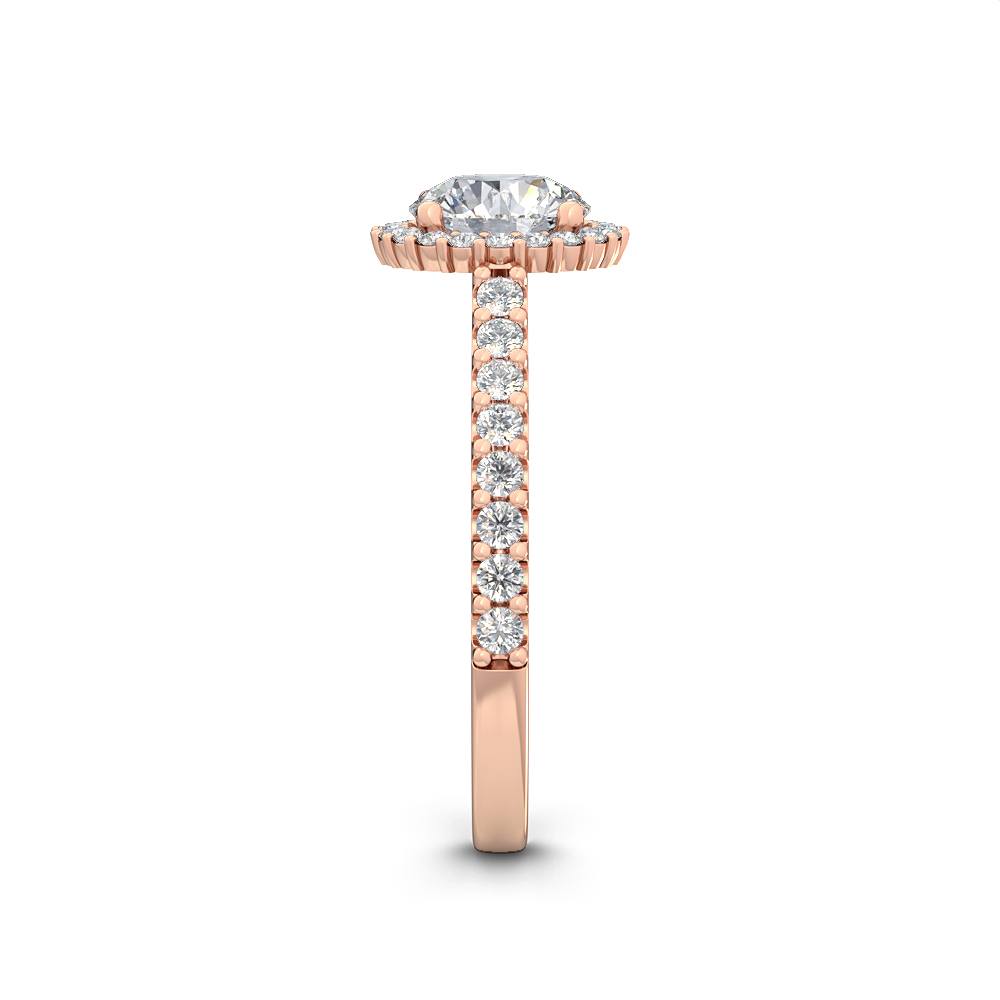 Halo Forlovelsesring med 1.47 ct. Lab Grown Diamanter – Klassisk Skønhed SJR55513