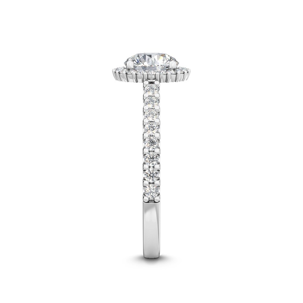 Halo Forlovelsesring med 1.47 ct. Lab Grown Diamanter – Klassisk Skønhed SJR55513