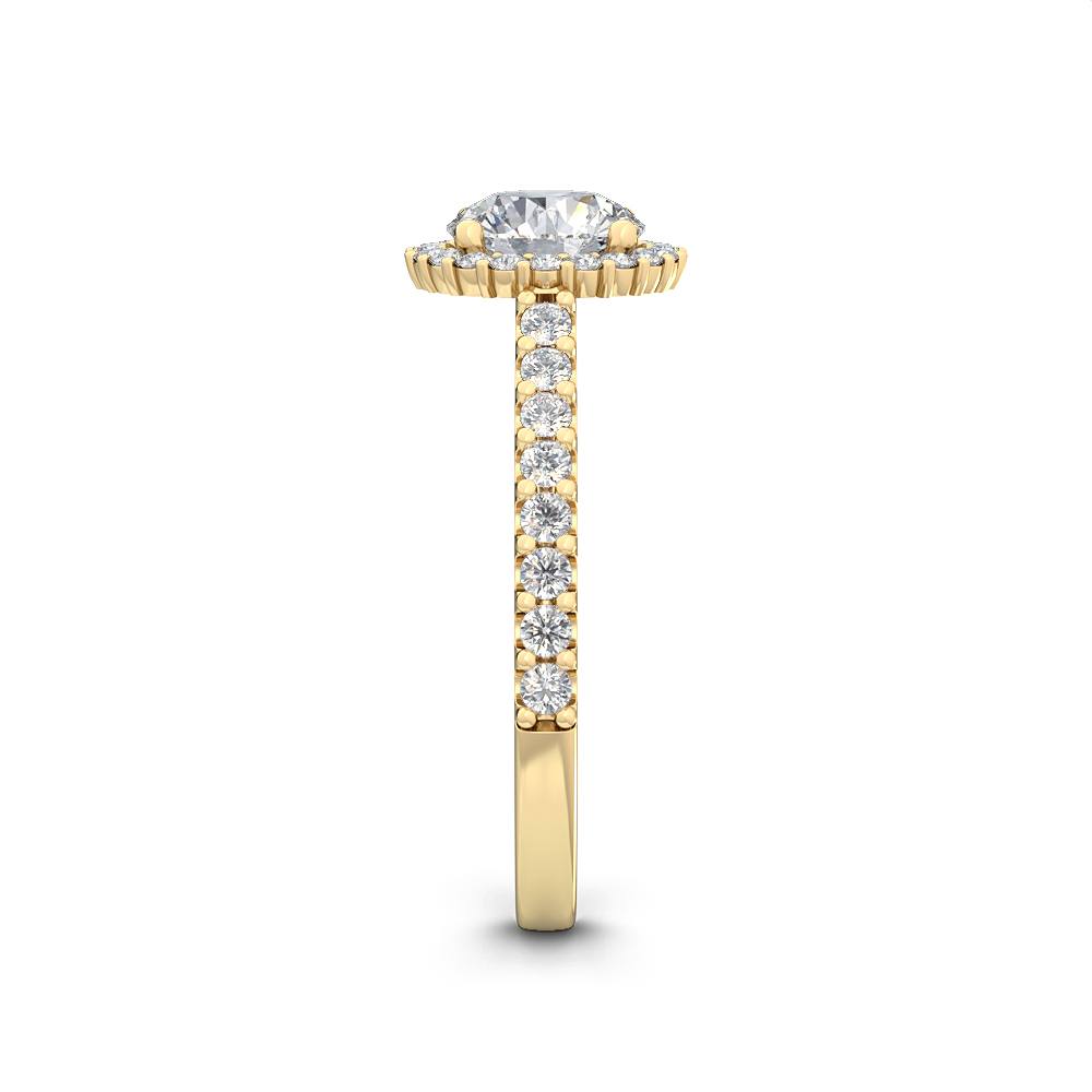 Halo Forlovelsesring med 1.47 ct. Lab Grown Diamanter – Klassisk Skønhed SJR55513