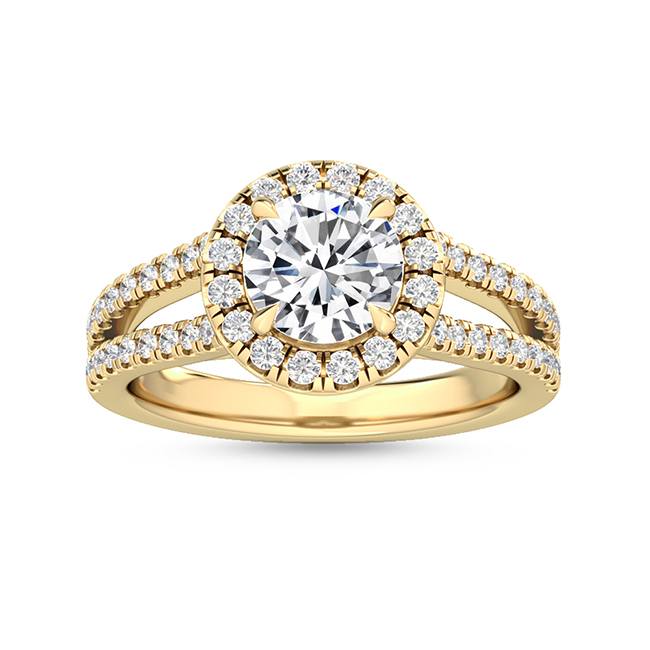 Halo Forlovelsesring med 1.56 ct. Lab Grown Diamanter – En Strålende Skønhed SJR55516RD