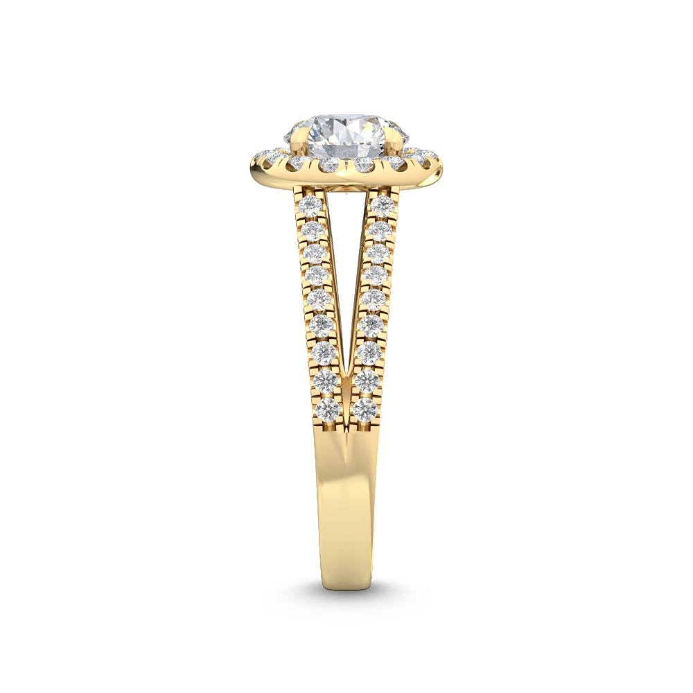 Halo Forlovelsesring med 1.56 ct. Lab Grown Diamanter – En Strålende Skønhed SJR55516RD