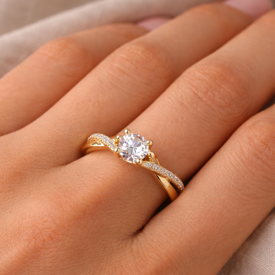 Forlovelsesring med 1.16 ct. LabGrown Diamant – Tidløs Skønhed SJR55008RD