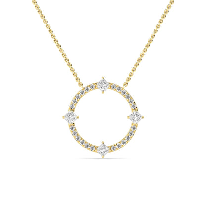 Halo Pendant with Labgrown Diamonds (1.10 ct) SJP31245C