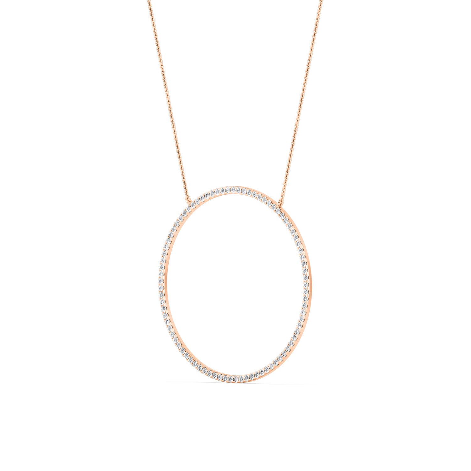 14 karat guldhalo-hänge med labgrown-diamanter (1,10 ct) SJP31245C