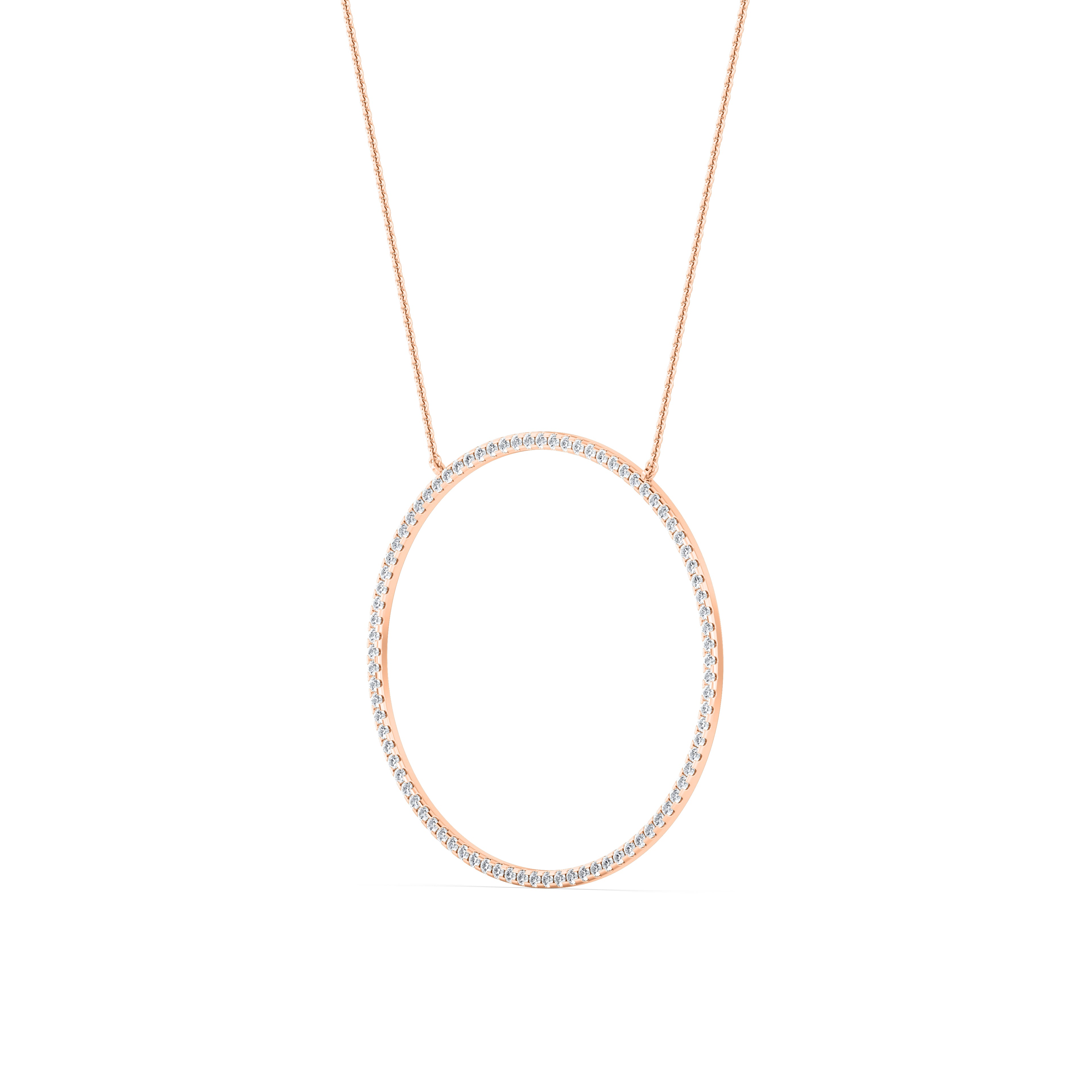 14 karat guldhalo-hänge med labgrown-diamanter (1,10 ct) SJP31245C