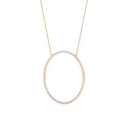 14 karat guldhalo-hänge med labgrown-diamanter (1,10 ct) SJP31245C