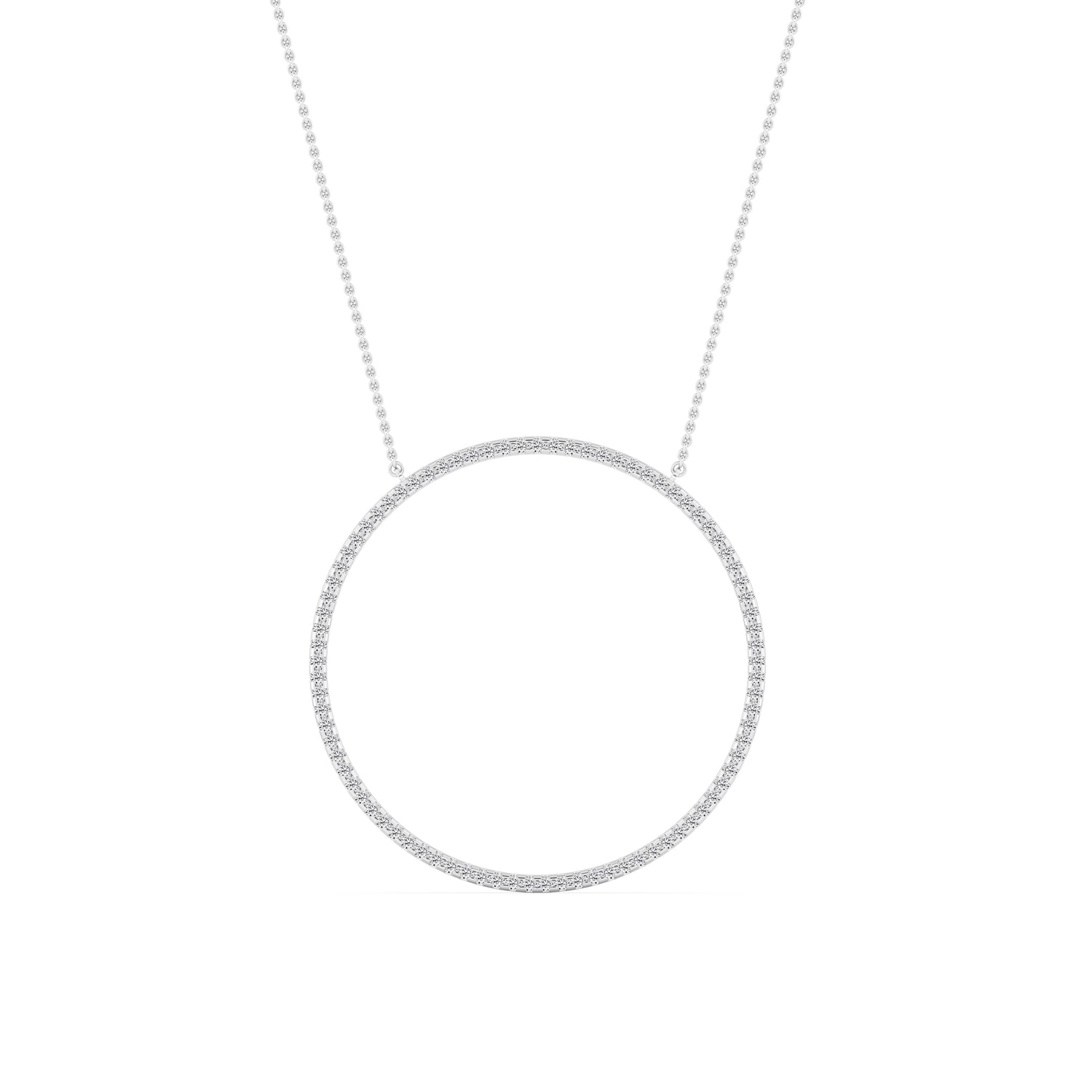 14 karat guldhalo-hänge med labgrown-diamanter (1,10 ct) SJP31245C