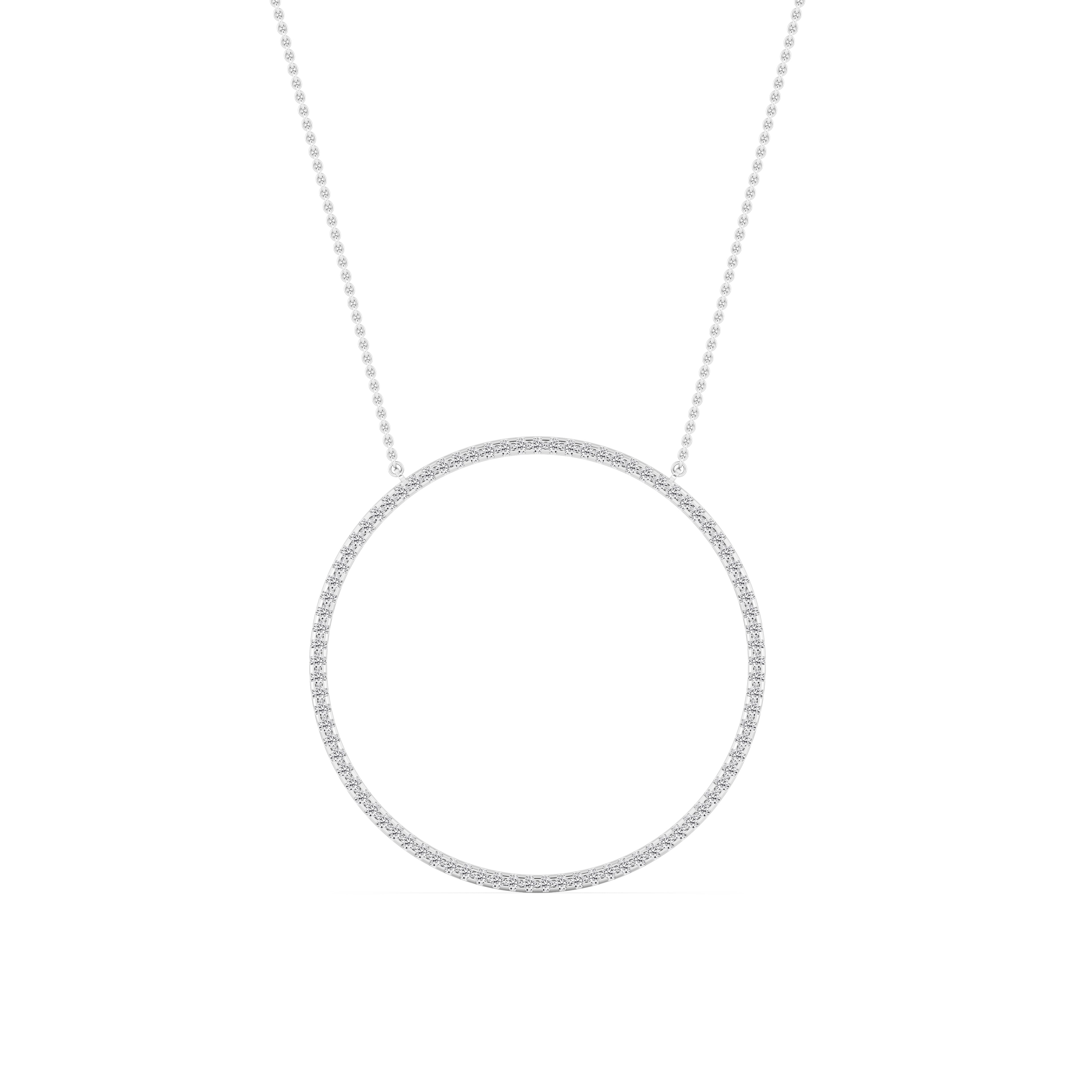 14 karat guldhalo-hänge med labgrown-diamanter (1,10 ct) SJP31245C