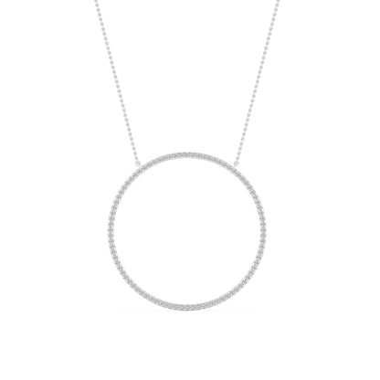 14 karat guldhalo-hänge med labgrown-diamanter (1,10 ct) SJP31245C