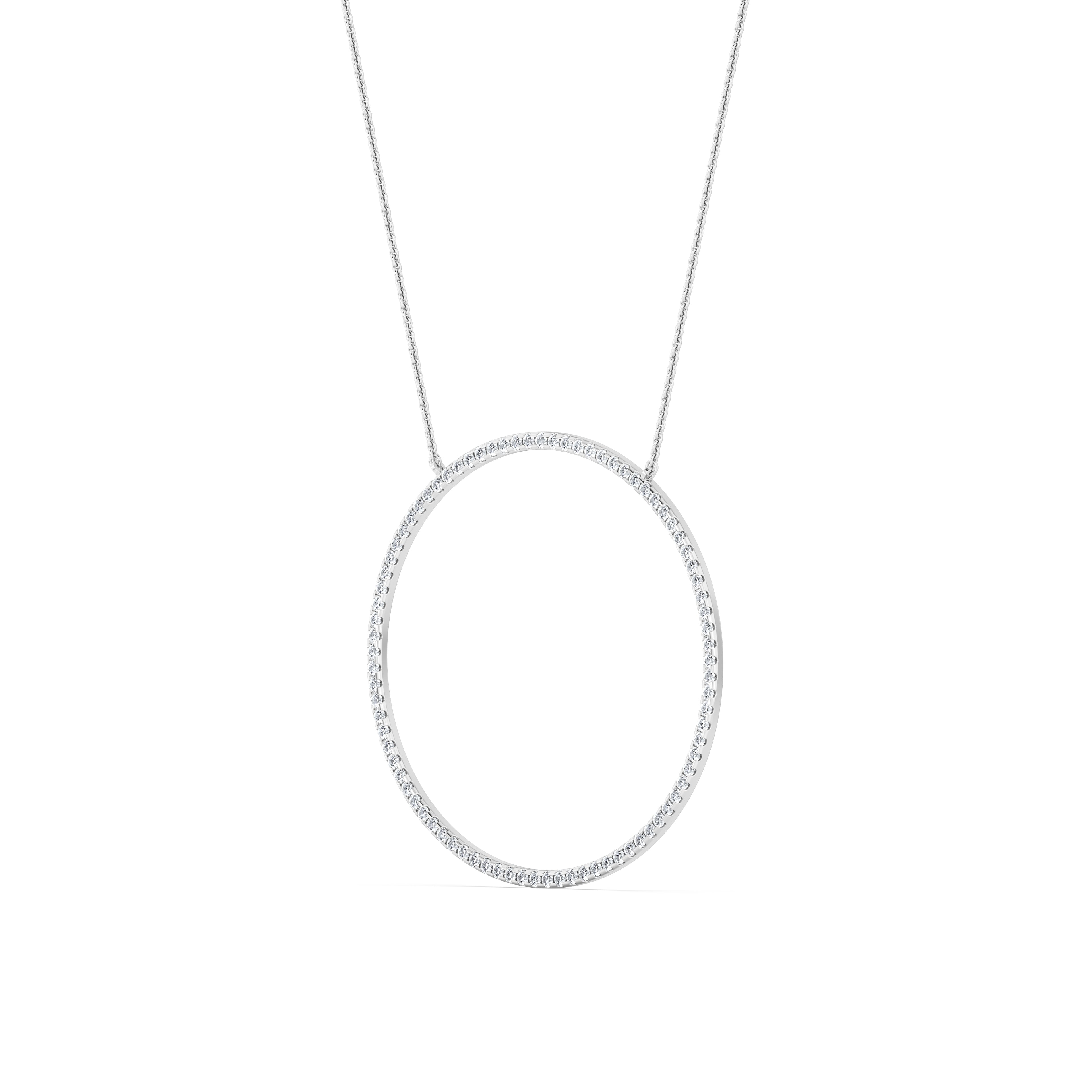 14 karat guldhalo-hänge med labgrown-diamanter (1,10 ct) SJP31245C