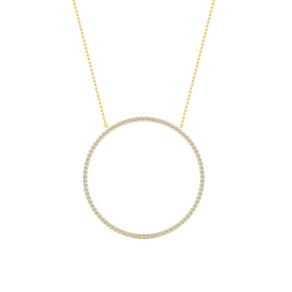 14 karat guldhalo-hänge med labgrown-diamanter (1,10 ct) SJP31245C