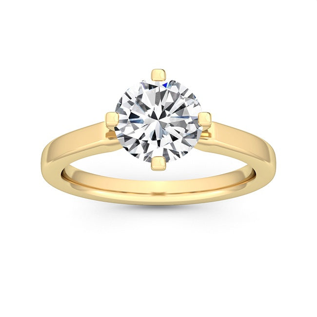 Förlovningsring i 14 karat roséguld med 1,00 ct labogrodden diamant – Romantic Beauty SJR55047