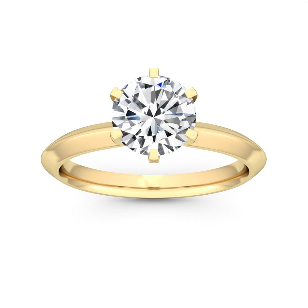 Engagement Ring with 1.00 ct. Labgrown Diamond – Romantic and Brilliant SJR55080RD