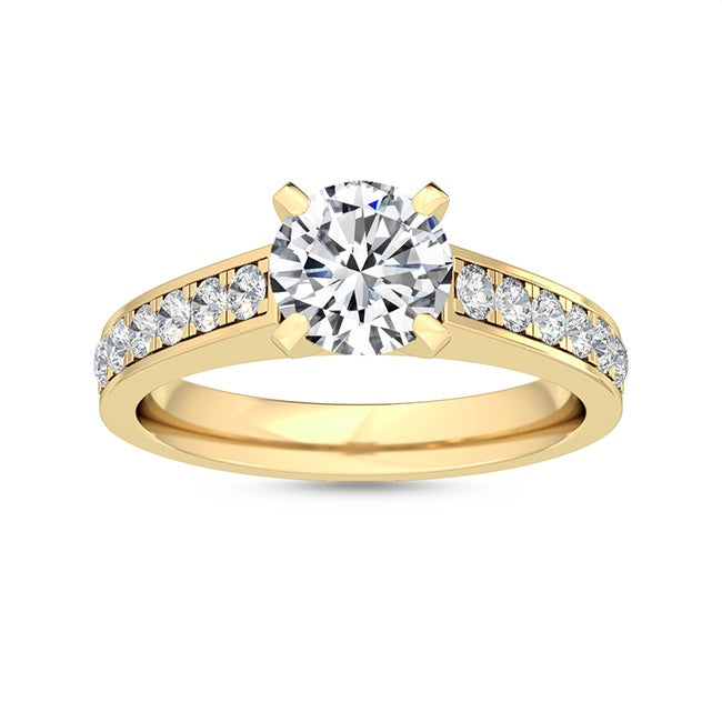 Engagement Ring with 1.34 ct. Labgrown Diamonds – Pure Beauty and Classic Style SJR55154
