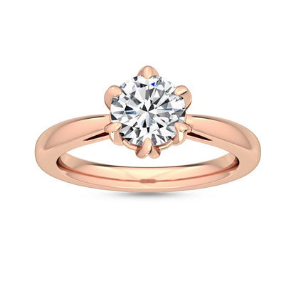 Förlovningsring i 14 karat vitt guld med 1,00 ct labgrown diamant – Snygg perfektion SJR55443RD