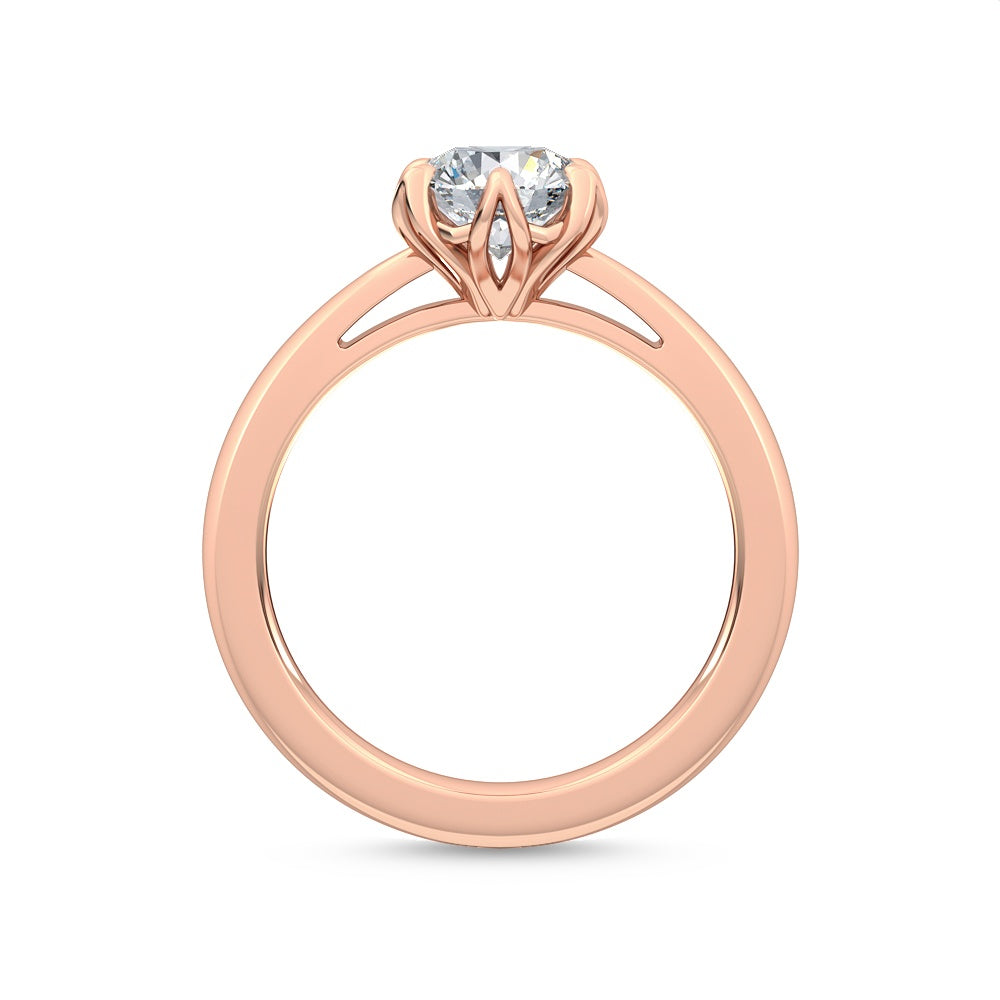 Förlovningsring i 14 karat vitt guld med 1,00 ct labgrown diamant – Snygg perfektion SJR55443RD