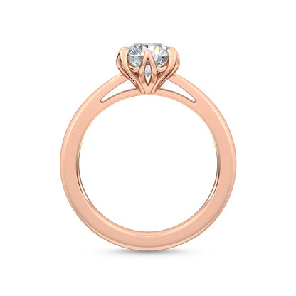 Förlovningsring i 14 karat vitt guld med 1,00 ct labgrown diamant – Snygg perfektion SJR55443RD