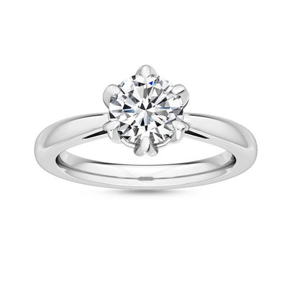 Förlovningsring i 14 karat vitt guld med 1,00 ct labgrown diamant – Snygg perfektion SJR55443RD