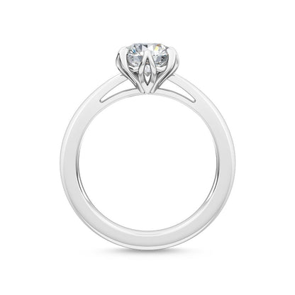 Förlovningsring i 14 karat vitt guld med 1,00 ct labgrown diamant – Snygg perfektion SJR55443RD