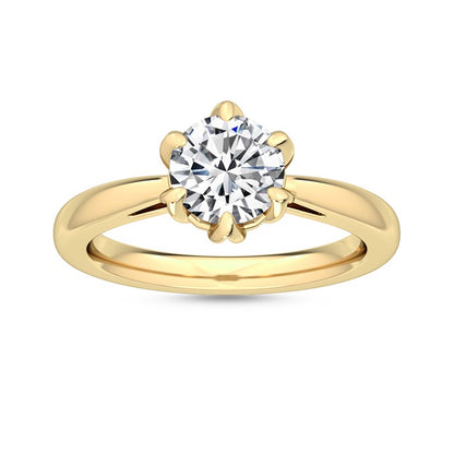 Förlovningsring i 14 karat vitt guld med 1,00 ct labgrown diamant – Snygg perfektion SJR55443RD