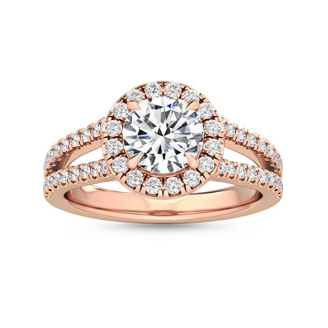 Halo Forlovelsesring med 1.56 ct. Lab Grown Diamanter – En Strålende Skønhed SJR55516RD