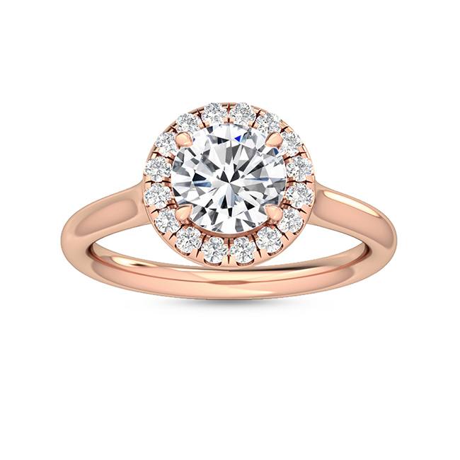 Halo Forlovelsesring med 1.21 ct. Lab Grown Diamanter – Fortryllende Elegance SJR55518RD