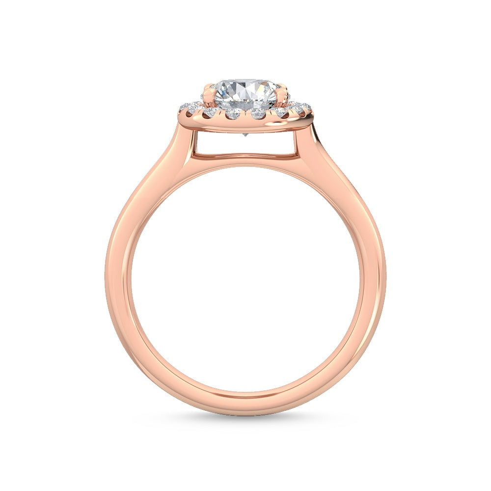 Halo Forlovelsesring med 1.21 ct. Lab Grown Diamanter – Fortryllende Elegance SJR55518RD