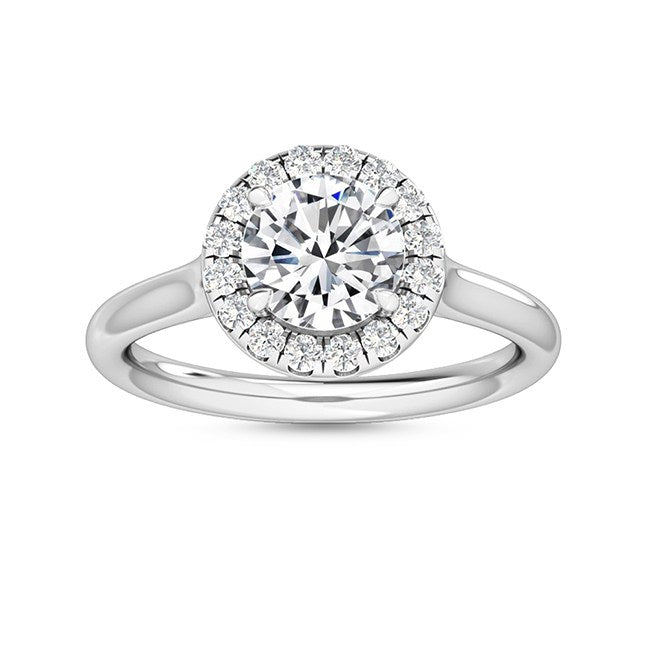 Halo Forlovelsesring med 1.21 ct. Lab Grown Diamanter – Fortryllende Elegance SJR55518RD