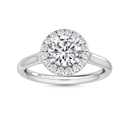 Halo Forlovelsesring med 1.21 ct. Lab Grown Diamanter – Fortryllende Elegance SJR55518RD