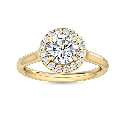 Halo Forlovelsesring med 1.21 ct. Lab Grown Diamanter – Fortryllende Elegance SJR55518RD