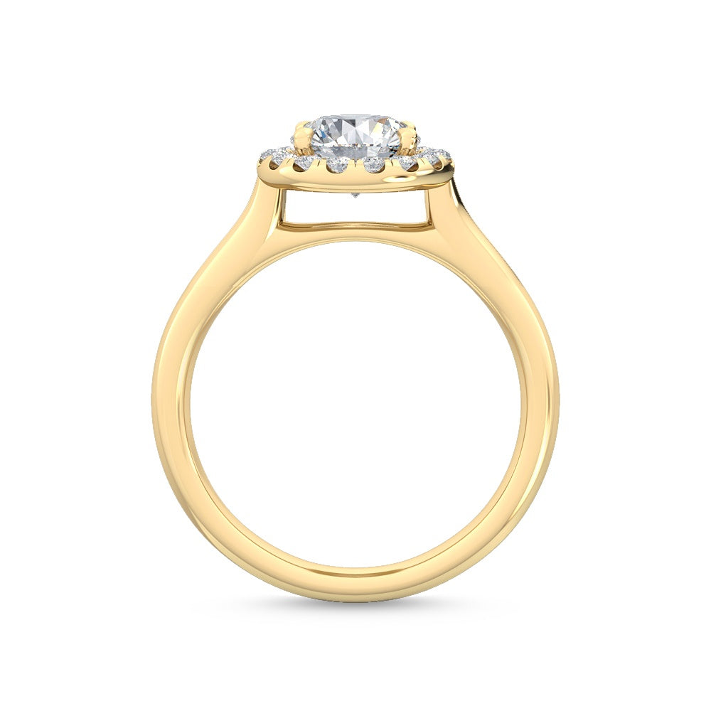 Halo Forlovelsesring med 1.21 ct. Lab Grown Diamanter – Fortryllende Elegance SJR55518RD