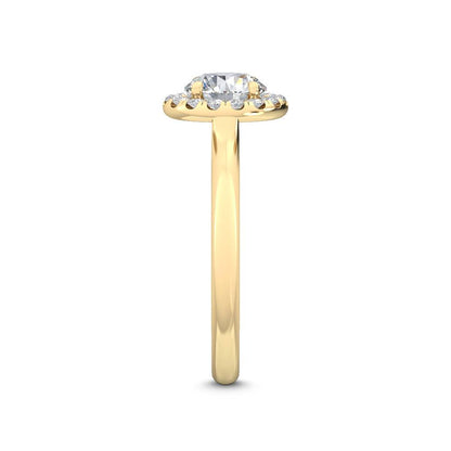 Halo Forlovelsesring med 1.21 ct. Lab Grown Diamanter – Fortryllende Elegance SJR55518RD