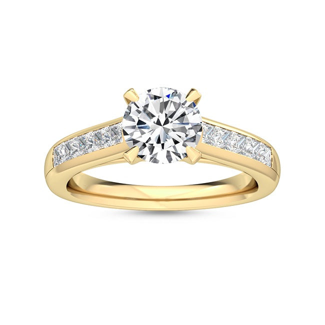 Lab Grown Diamond Engagement Ring 1.50 ct – Romantic and Modern SJR55521RD