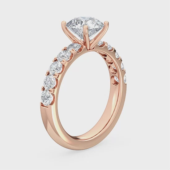 Förlovningsring i 14 karat vitt guld med 2,34 ct labbodlade diamanter – Tidlös skönhet SJR54547E1.5CTRD