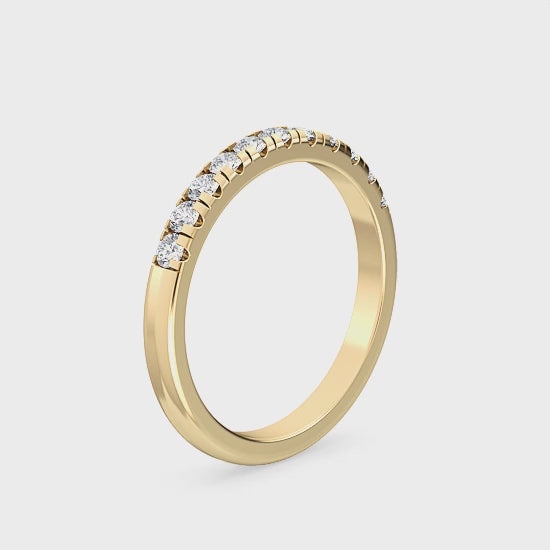 Alliancering med 0.50 ct. Labgrown Diamanter – Enkel og Tidløs SJR54543