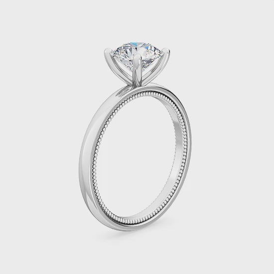 Förlovningsring i 14 karat guld med labbodlad diamant 1,00 ct – Tidlös elegans SJR55574