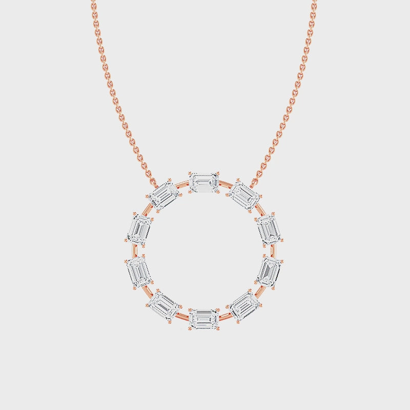 Halo Pendant with Labgrown Diamonds (2.50 ct) SJP31992