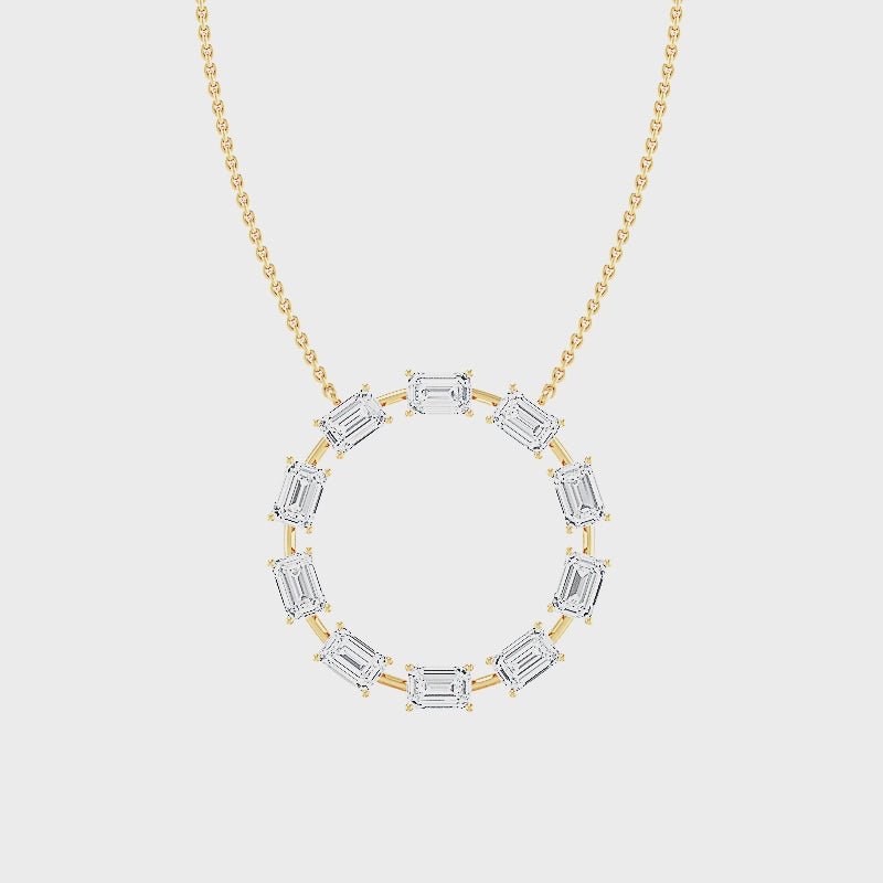 Halo Pendant with Labgrown Diamonds (2.50 ct) SJP31992