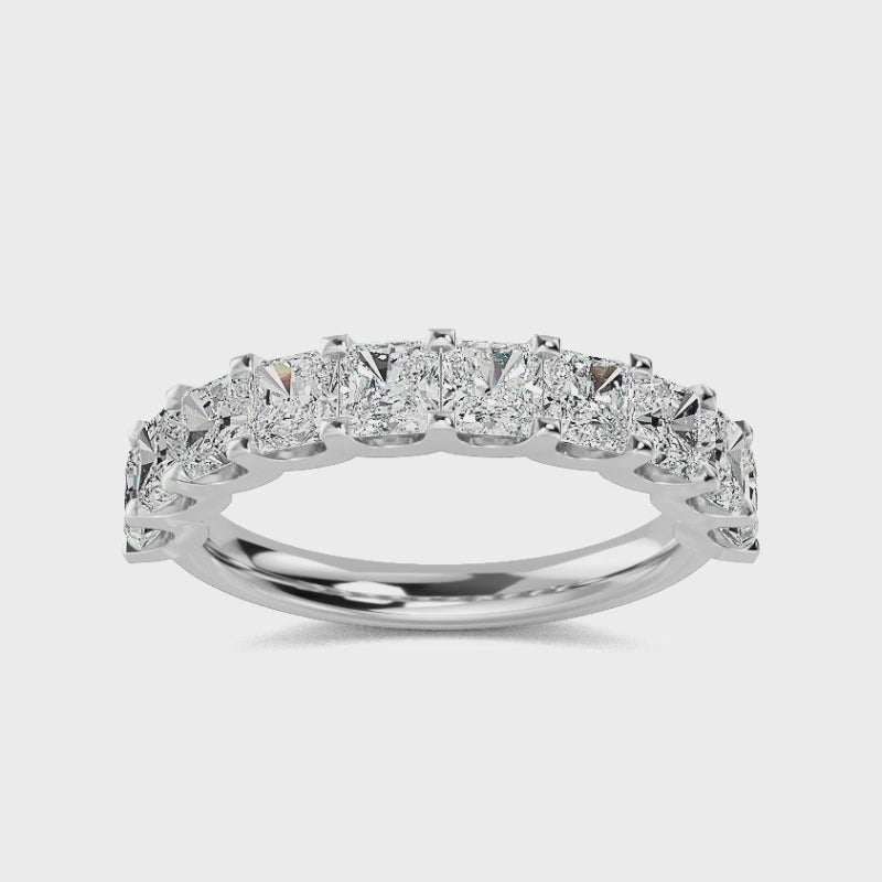 Vigselring i 14 karat vitt guld med 2,01 ct labgrown-diamanter – Raffinerad glans och etik SJR56766