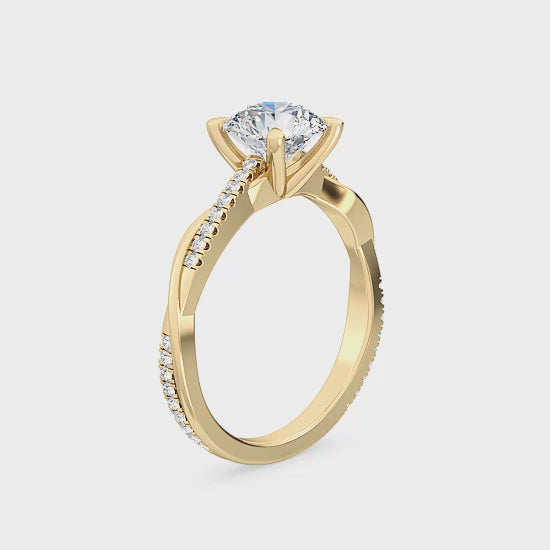 Förlovningsring i 14 karat guld med labbodlad diamant 1,10 ct – Tidlös elegans SJR55546RD