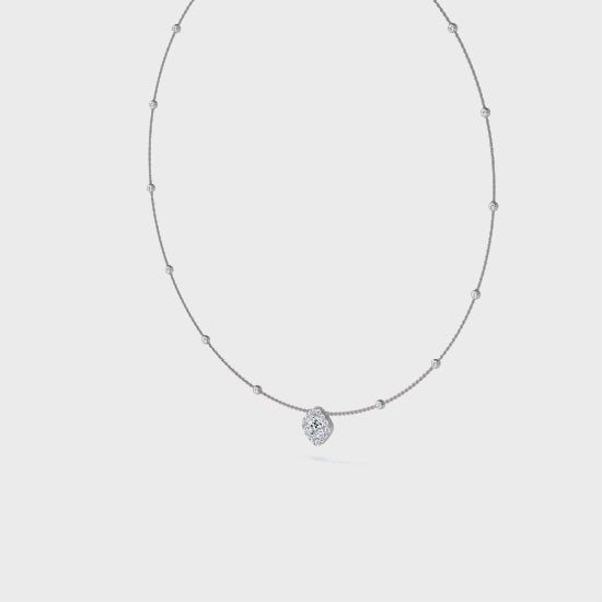 Halsband i 14 karat guld med labgrown-diamanter (1,71 ct) SJN08026