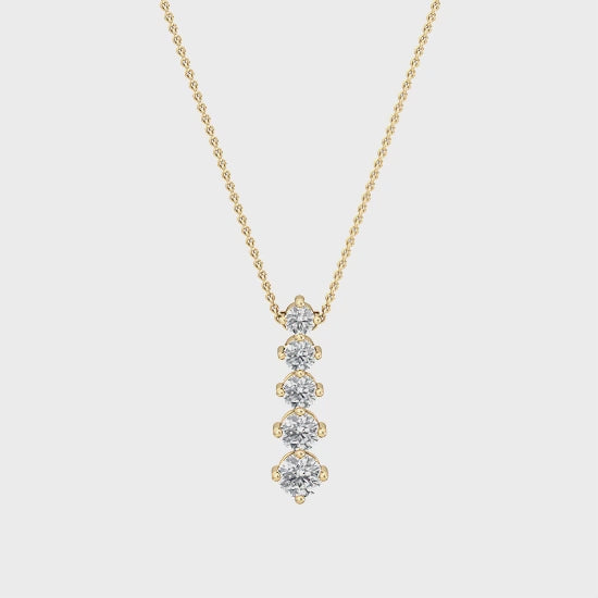 Labgrown Round Pendant with Diamonds (1.00 ct) SJP31807A