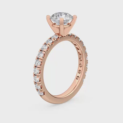 Förlovningsring i 14 karat vitt guld med labbodlad diamant 1,82 ct – Eternal Shine SJR56069A