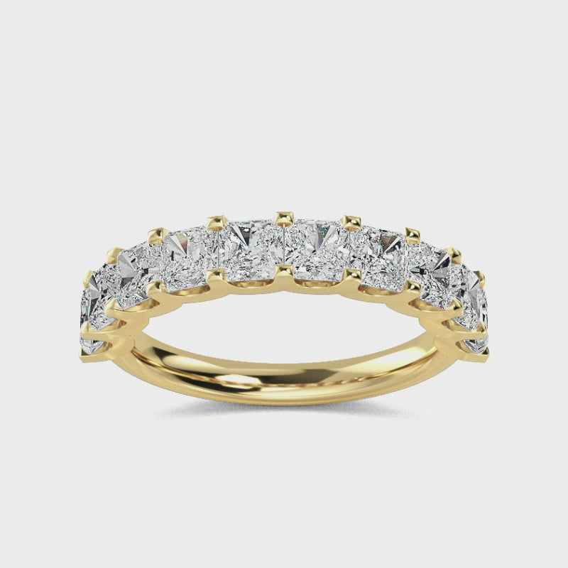 Vigselring i 14 karat vitt guld med 2,01 ct labgrown-diamanter – Raffinerad glans och etik SJR56766