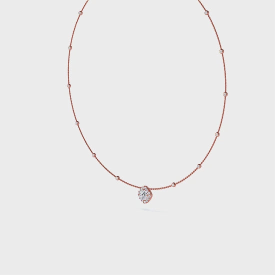 Halsband i 14 karat guld med labgrown-diamanter (1,71 ct) SJN08026